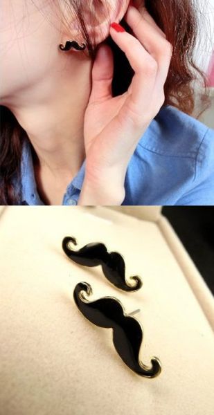 ♕ Brinco mustache ♕